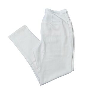 Good American Women’s Size 14/32 Ivory Front Pleated Straight Leg Trouser